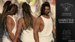 GTA 5 Player Mod: Dreadlocks and Braids Hairstyle Fem+Male (Image #3)