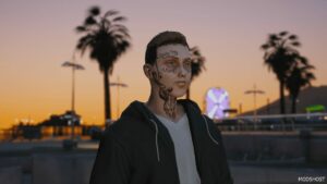 GTA 5 Player Mod: Post Malone Face Tattoos / Premade / MP Male (Image #4)