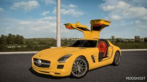 ETS2 Mercedes-Benz Car Mod: Mercedes Benz SLS AMG 2011 V1.1 1.50 (Image #2)