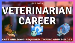 Sims 4 Mod: Veterinarian Career (Featured)