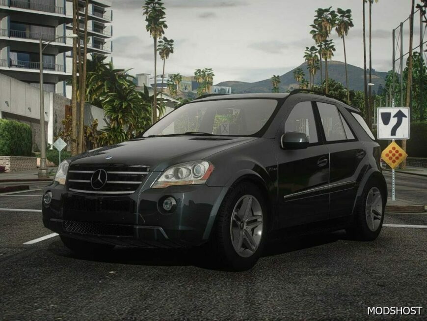 GTA 5 Mercedes-Benz Vehicle Mod: 2008 Mercedes Benz Ml 63 Amg (W164) Add-On | Tuning | Extras | Wheels | Vehfuncs V V2.1 (Featured)