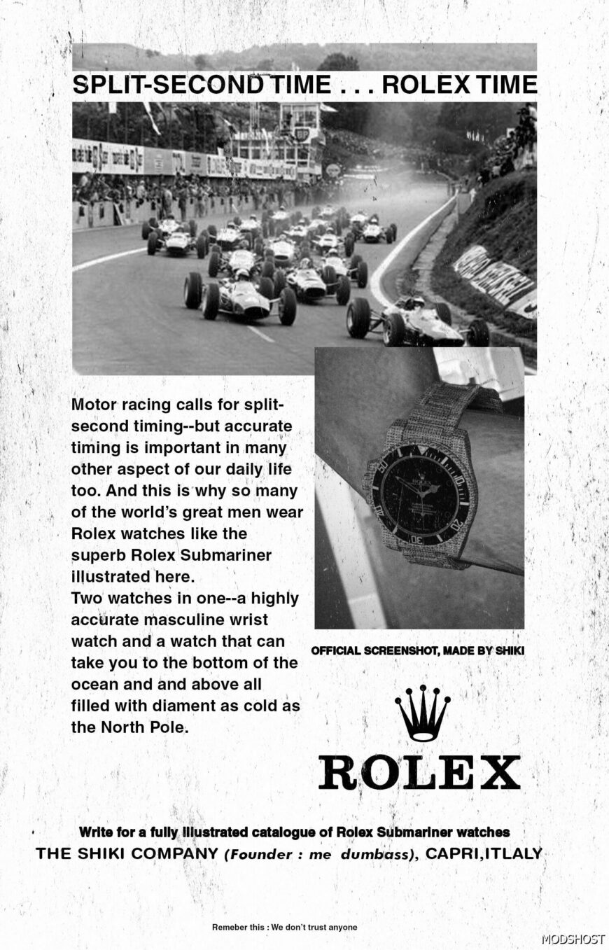 GTA 5 Player Mod: Rolex Submariner Iced (Featured)