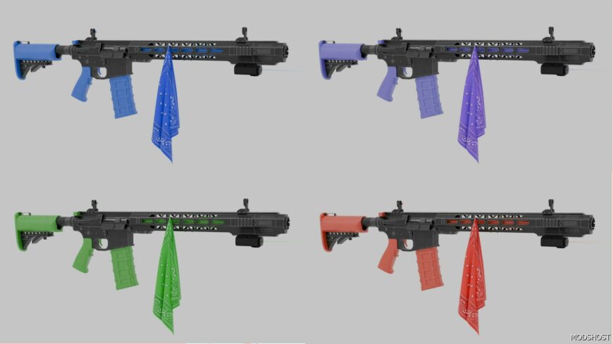 GTA 5 Weapon Mod: AR-15 Gang Variants (Featured)