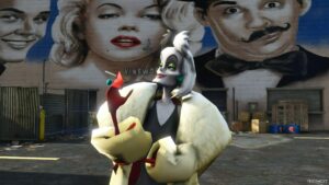 GTA 5 Player Mod: Cruella DE VIL Add-On PED (Featured)