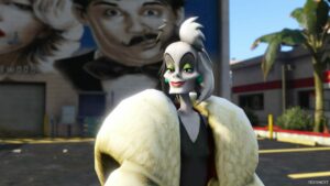 GTA 5 Player Mod: Cruella DE VIL Add-On PED (Image #2)