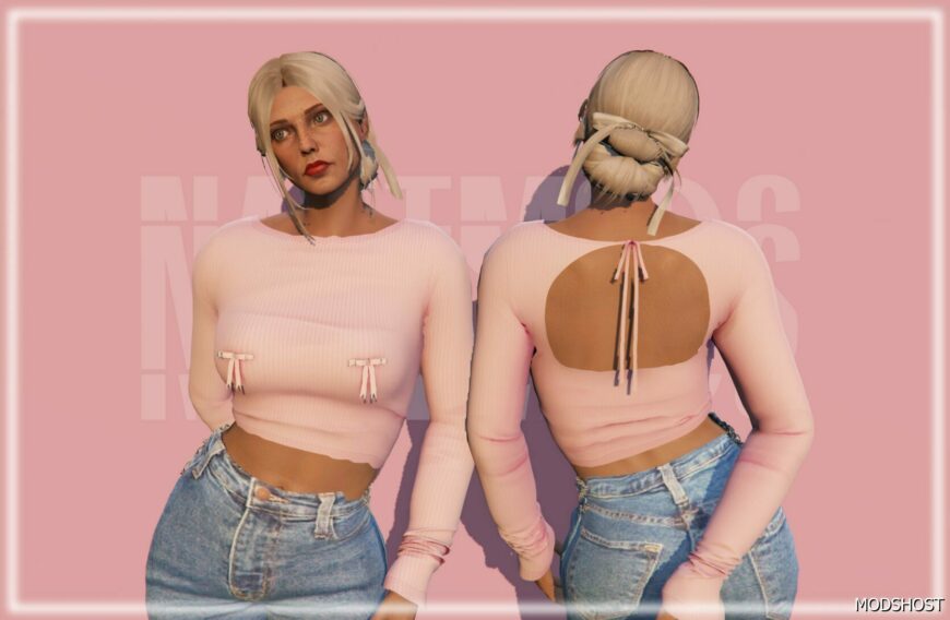 GTA 5 Player Mod: Long Sleeve Sweatshirt for MP Female (Featured)