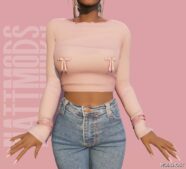 GTA 5 Player Mod: Long Sleeve Sweatshirt for MP Female (Image #2)