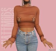 GTA 5 Player Mod: Long Sleeve Sweatshirt for MP Female (Image #5)