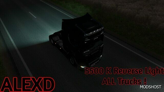 ETS2 Part Mod: Alexd 5500K Reverse Light 1.50 (Featured)