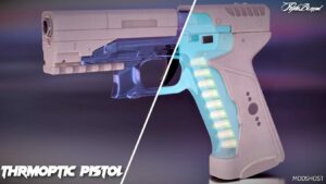 GTA 5 Player Mod: Ghost in The Shell Major’s Thermoptic Pistol (Image #2)