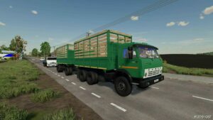 FS22 Kamaz Truck Mod: -55102 + Trailer V1.0.1 (Image #2)