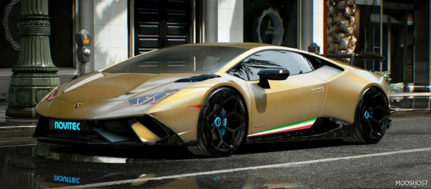 GTA 5 Lamborghini Vehicle Mod: Huracan Novitec 2022 (Featured)