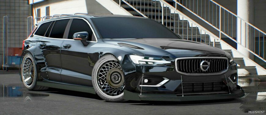 GTA 5 Volvo Vehicle Mod: V60 T6 Widebody Custom (Featured)