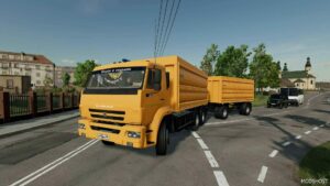 FS22 Kamaz Truck Mod: -65115A & Trailer (Featured)