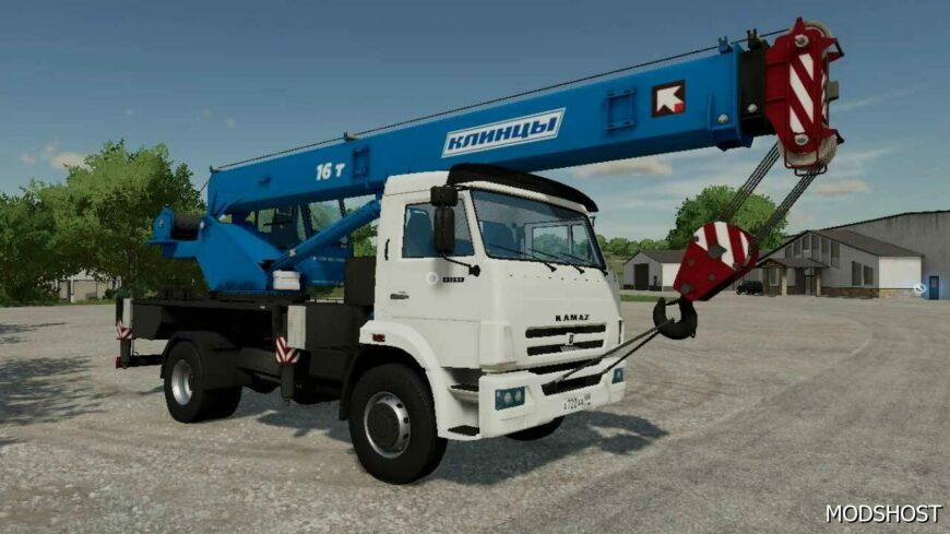 FS22 Kamaz Vehicle Mod: Crane Klincy 4×2 V2.0 (Featured)