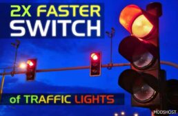 ATS Mod: 2X Faster Switch Traffic Lights 1.50 (Featured)