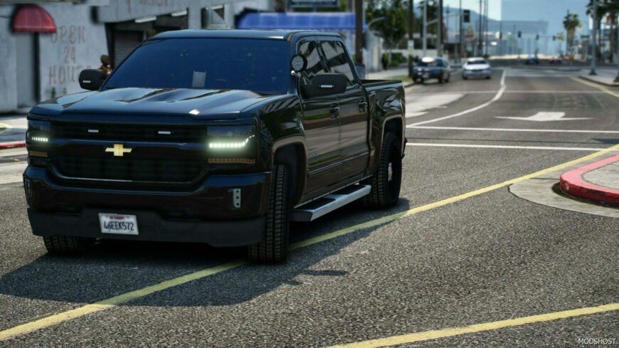 GTA 5 Chevrolet Vehicle Mod: 2017 Chevrolet Silverado Unmarked (Featured)