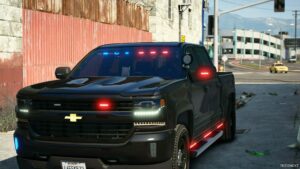 GTA 5 Chevrolet Vehicle Mod: 2017 Chevrolet Silverado Unmarked (Image #3)