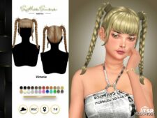 Sims 4 Female Mod: Victoria Hairstyle (Featured)