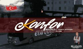 ETS2 Skin Mod: Balkan Coach Station Pack V1 for Konfor Turizm (Featured)