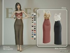 Sims 4 Adult Clothes Mod: Elena Dress (Featured)