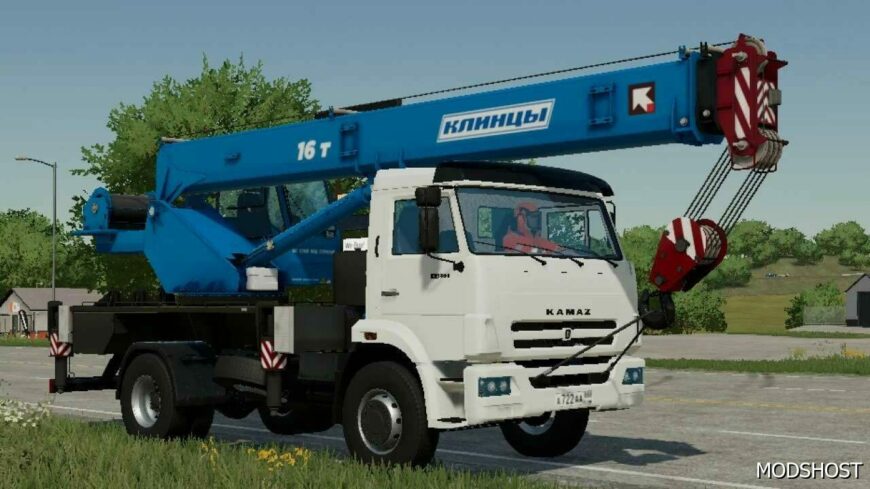 FS22 Kamaz Truck Mod: Crane Klincy 4×2 V3.0 (Featured)