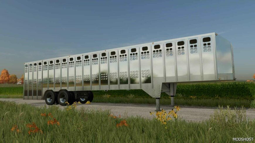 FS22 Livestock Trailer Mod: 50FT EBY Ground Loader (Featured)