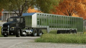 FS22 Livestock Trailer Mod: 50FT EBY Ground Loader (Image #3)