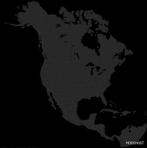 ATS ProMods Mod: Complete North American Background Map V1.4 (Featured)