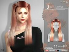 Sims 4 Female Mod: Jelly Hairstyle (Featured)