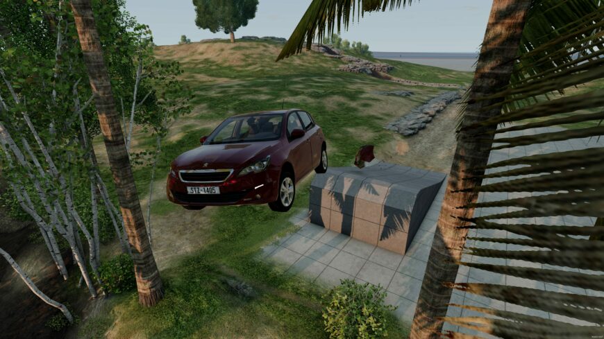 BeamNG Peugeot Car Mod: 308 2013-17 LEAK 0.32 (Featured)