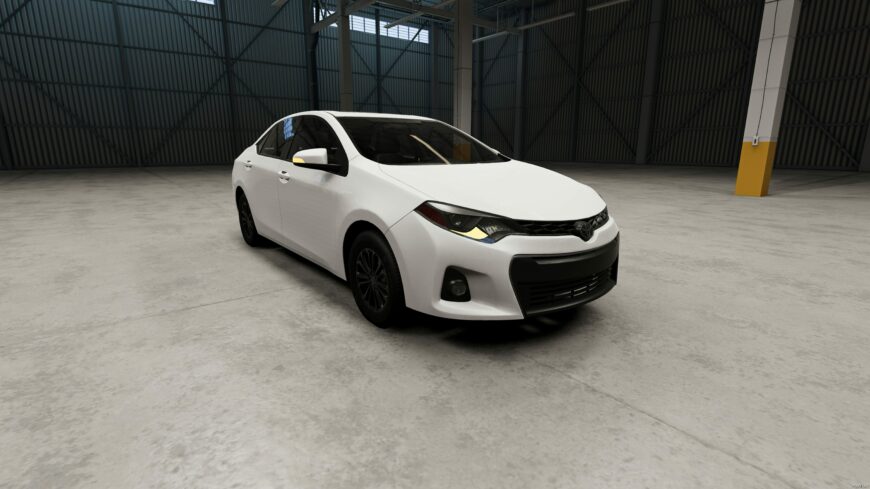 BeamNG Toyota Car Mod: Corolla S 2015 0.32 (Featured)