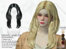 Sims 4 Female Mod: Reina TS4 Maxis Hair 04 (Featured)