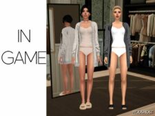 Sims 4 Female Clothes Mod: Magnolia – Cardigan for Sleep (Featured)