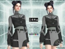 Sims 4 Athletic Clothes Mod: Irma – Techwear Jacket (Featured)