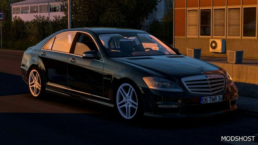 ETS2 Mercedes-Benz Car Mod: Mercedes Benz W221 S63 AMG 1.50 (Featured)