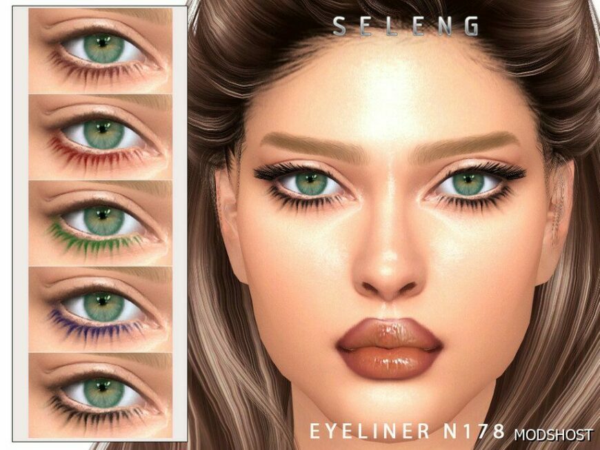 Sims 4 Female Makeup Mod: Eyeliner N178 (Featured)