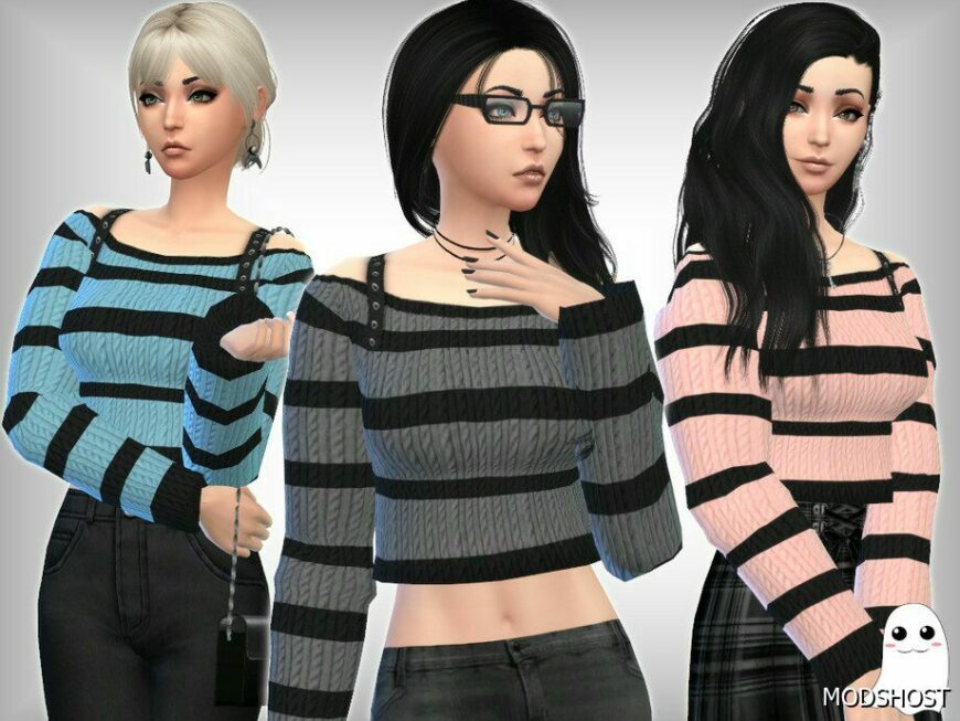 Sims 4 Adult Clothes Mod: Candle Weather Sweater (Featured)