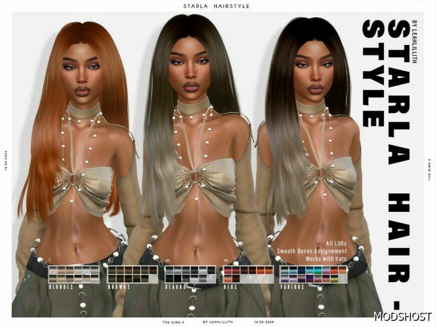 Sims 4 Female Mod: Starla Hairstyle (Featured)