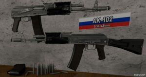 GTA 5 Weapon Mod: RON AK-102 (4 Versions) (Image #2)