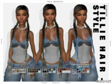 Sims 4 Female Mod: Tillie Hairstyle (Featured)