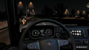 ETS2 Scania Part Mod: Next GEN Tachograph Warning Light and Overspeed Warning 1.50 (Featured)