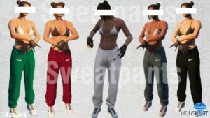 GTA 5 Player Mod: Sweatpants (Female and Male) (Image #2)