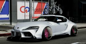 GTA 5 Toyota Vehicle Mod: Supra A90 Extra Touring TOY Factory (Featured)