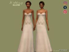 Sims 4 Adult Clothes Mod: Wedding Dress – MDR70 (Featured)