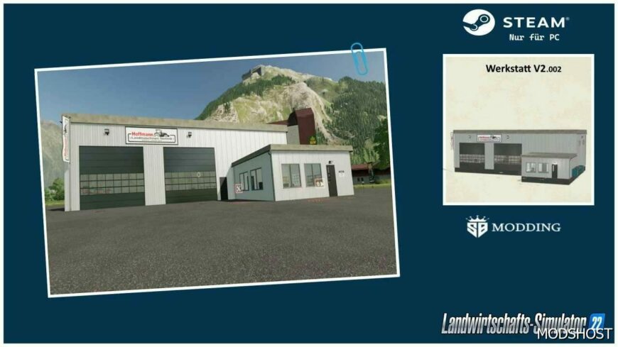 FS22 Placeable Mod: Workshop V2.0.0.2 (Featured)