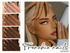 Sims 4 Female Accessory Mod: Frenchie Nails (Featured)