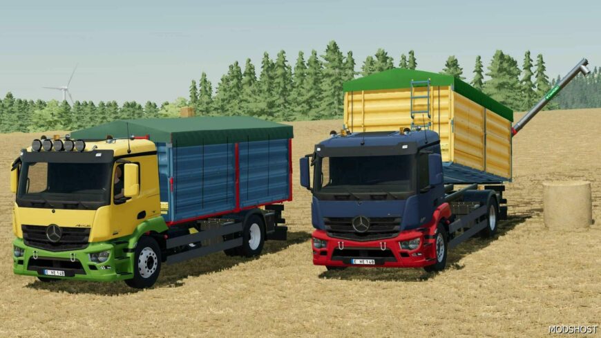 FS22 Mercedes-Benz Mod: Mercedes Benz Antos Grain/Overload Truck (Featured)