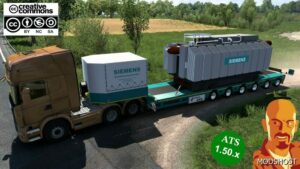 ETS2 Mod: 95TN Siemens Transformator Trailer 1.50 (Image #2)