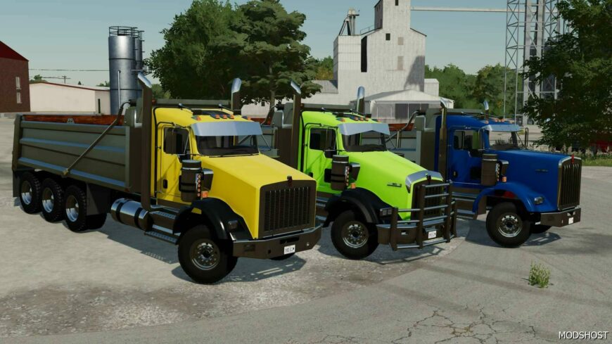 FS22 Kenworth Mod: T800 Dump Truck V1.0.0.3 (Featured)